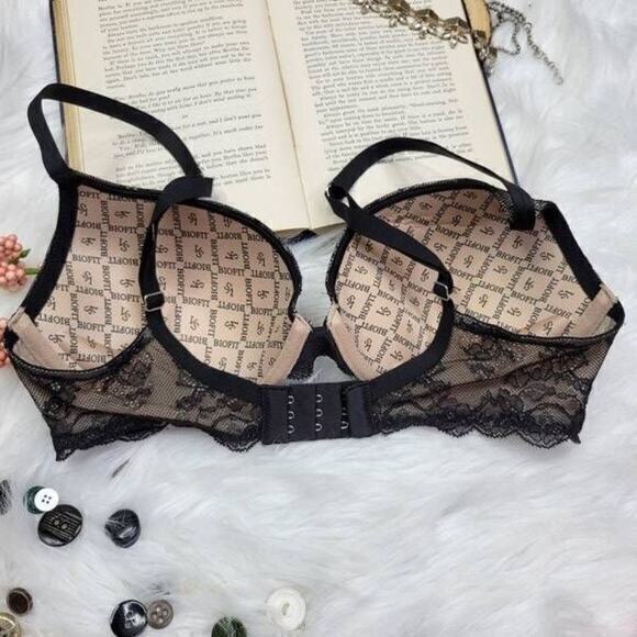 Victoria's Secret BIOFIT Women Bra Unlined Full Coverage‎ Lace Beige Size 34D - Picture 4 of 9